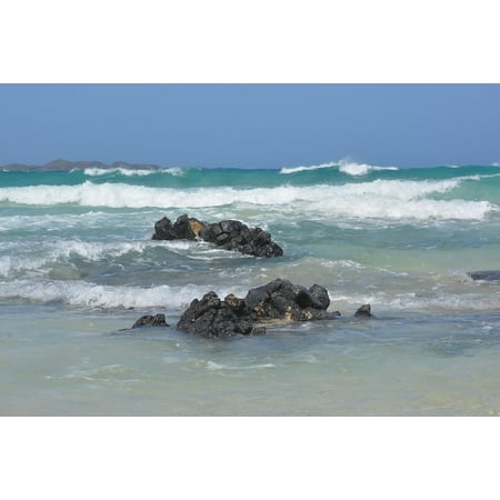 laminated poster sea coast