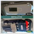 thumbnail image 3 of Car Sun Visor Organizer, Vehicle Rigid Molle Panel, Pickup, SUV, Truck Equipment Modular for EDC Pou, 3 of 5