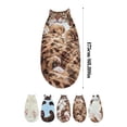 thumbnail image 3 of Plush Cat Sleeping Bag for Adults, 69×31Inch Soft Envelope-Style Sleeping Bag for Camping, Sleepovers, and Cozy Indoor Lounging, Cozy Flannel Blanket Pouch (E), 3 of 6