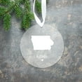 thumbnail image 4 of Koyal Wholesale US State Round Clear Acrylic Christmas Ornament, Iowa Home, Long Distance Christmas Ornament Ideas, 4 of 5