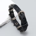 thumbnail image 5 of JO WISDOM Punk Leather Cuff Bracelet Adjustable Rock Alloy Star Studded Bracelet Belt Buckle Wristband Bracelet For Men, Women, 5 of 6