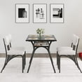 thumbnail image 5 of 5 Piece Dining Table Set for 4, Kitchen Table and Chairs for 4, Modern Dining Room Table with Storage Rack for Small Space, 5 of 7
