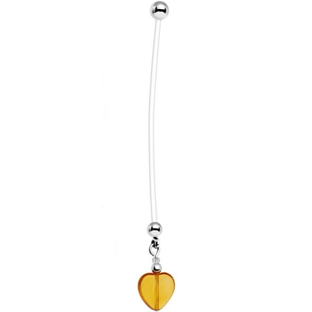 Body Candy November Birth Month Heart Pregnancy Belly Ring