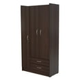 thumbnail image 4 of Inval 3-Door Wardrobe, Espresso Wood, 4 of 4