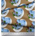 thumbnail image 3 of Soimoi Poly Georgette Fabric Tropical Flower & Heart Print Fabric by The Yard 42 Inch Wide, 3 of 3
