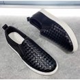 thumbnail image 1 of Nuevos zapatos de hombre Primavera Verano Casual PU zapatos planos de cuero Slip-On Low Top blanco zapatillas de deporte para hombre Tenis Masculino Adulto Shoes42 Gao Jinjia LED, 1 of 2