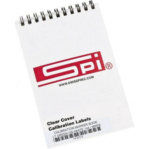 144 Count Clear Cover SPI Calibration Labels, 1-3/4" x 5/8" Red Print on White