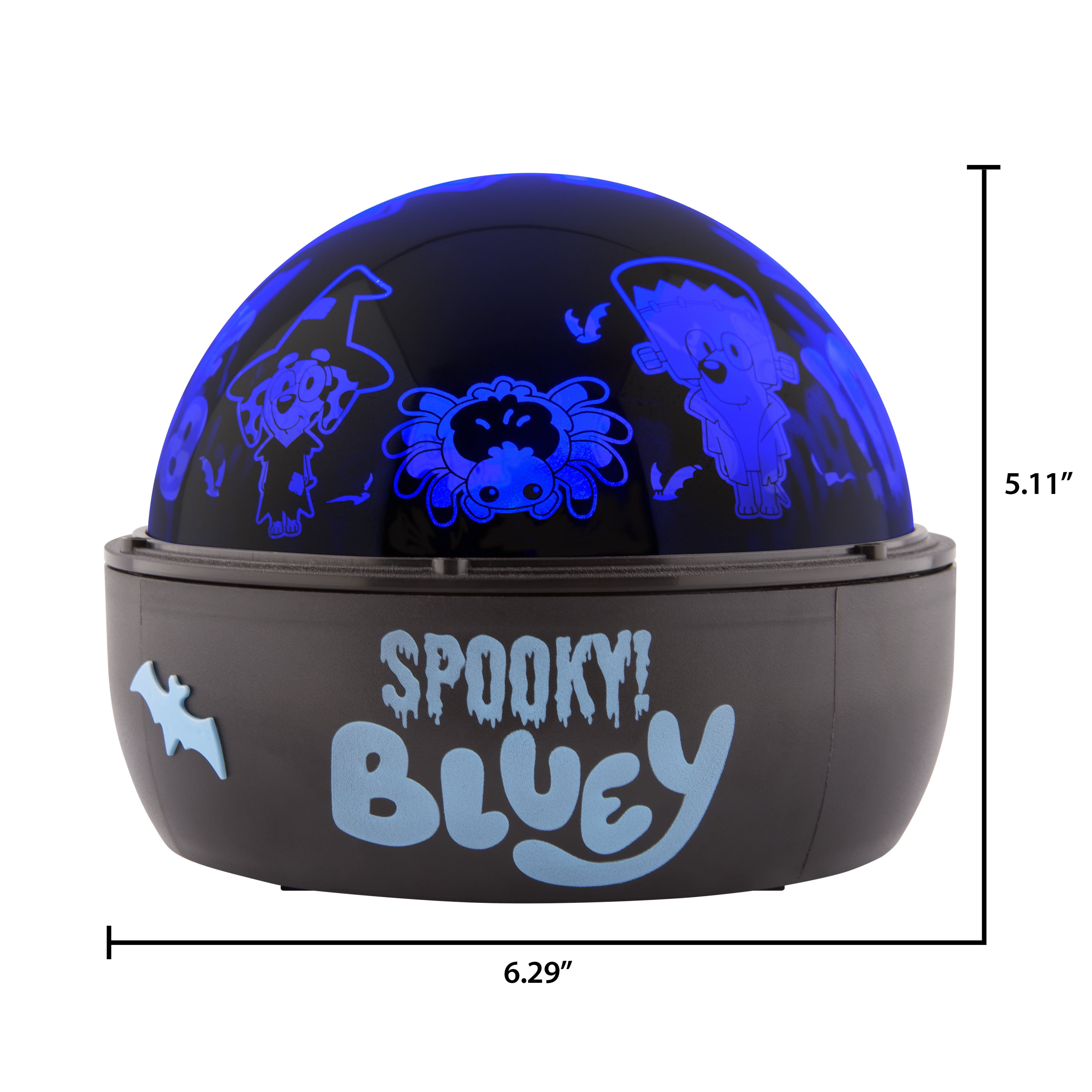 Halloween Bluey Projection Shadow Light 6.29 in x 6.29 in x 5.11 in 0.59 lb