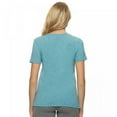 thumbnail image 2 of Felina | Slub Jersey V-Neck Tee | Short Sleeve T-Shirt (Marine Blue, Small), 2 of 2