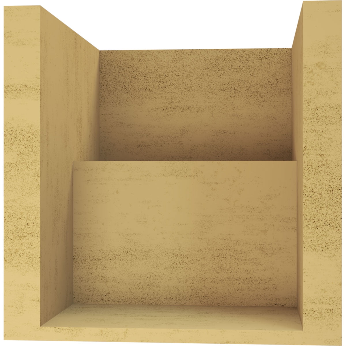 9"W x 9"D x 9"H Wide Chapel Hill Rough Cedar Woodgrain TimberThane Corbel, Primed Tan