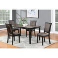 thumbnail image 3 of New Classic Furniture Potomac 5-Piece Rectangle Wood Dining Set in Brown/Black, 3 of 9