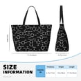 thumbnail image 4 of Fotbe Chemistry Formulas 1 Bolsa de Viaje para Playa - Resistente al Agua, Bolsa Tote de Gran Capacidad y Ligera con 7 Bolsillos para Mujeres y Hombres, 4 of 7