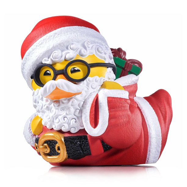 Figura coleccionable de vinilo con forma de pato de goma TUBBZ Santa Edition