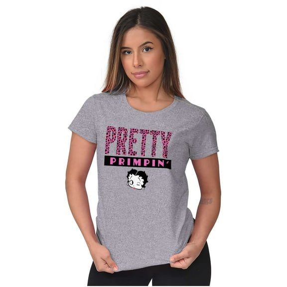 Betty Boop Pretty Girly Cutie Cute Women's T Shirt Ladies Tee Brisco Brands S