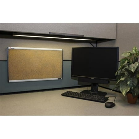 Skilcraft 6222141 7195016222141 24 x 14 in. Quartet Cubicle Cork Board, Aluminum Frame