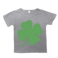 thumbnail image 4 of Gerichy Girls Graphic Print T-Shirt St. Patrick's Day Shirt for Girls Summer Casual Short Sleeve Tops with Four Leaf Print Kids Teen Girls T-Shirts, 4 of 5