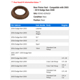 thumbnail image 2 of Rear Pinion Seal - Compatible with 2003 - 2010 Dodge Ram 2500 2004 2005 2006 2007 2008 2009, 2 of 2