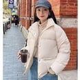 thumbnail image 5 of Estilo de ropa de algodón para mujer fuera de temporada, ropa de invierno, abrigo corto y grueso, abrigo pequeño de cintura alta con relleno de algodón, 5 of 5