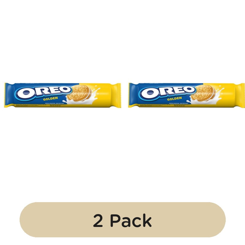 Oreo Golden Sandwich Biscuits 154g, British Import (Pack of 2)