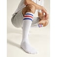 thumbnail image 5 of DOVACKA 1/3-Pack Retro Striped Knee High Tube Socks, Long Socks for Men Women, 5 of 6