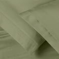 thumbnail image 2 of Superior Egyptian Cotton Solid Pillowcase Set, Standard, Olive Green, 2 of 6
