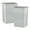 Smoke, variant on Superio Large Kitchen Trash Can 13 Gallon, 52 Qt Waste Bin for Kitchen, Garage, Indoor and Outdoor Trash Can (2, Black)