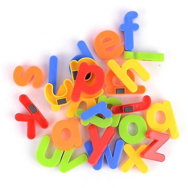 Letras magnéticas para niños pequeños - Imanes ABC del alfabeto de plástico para refrigerador