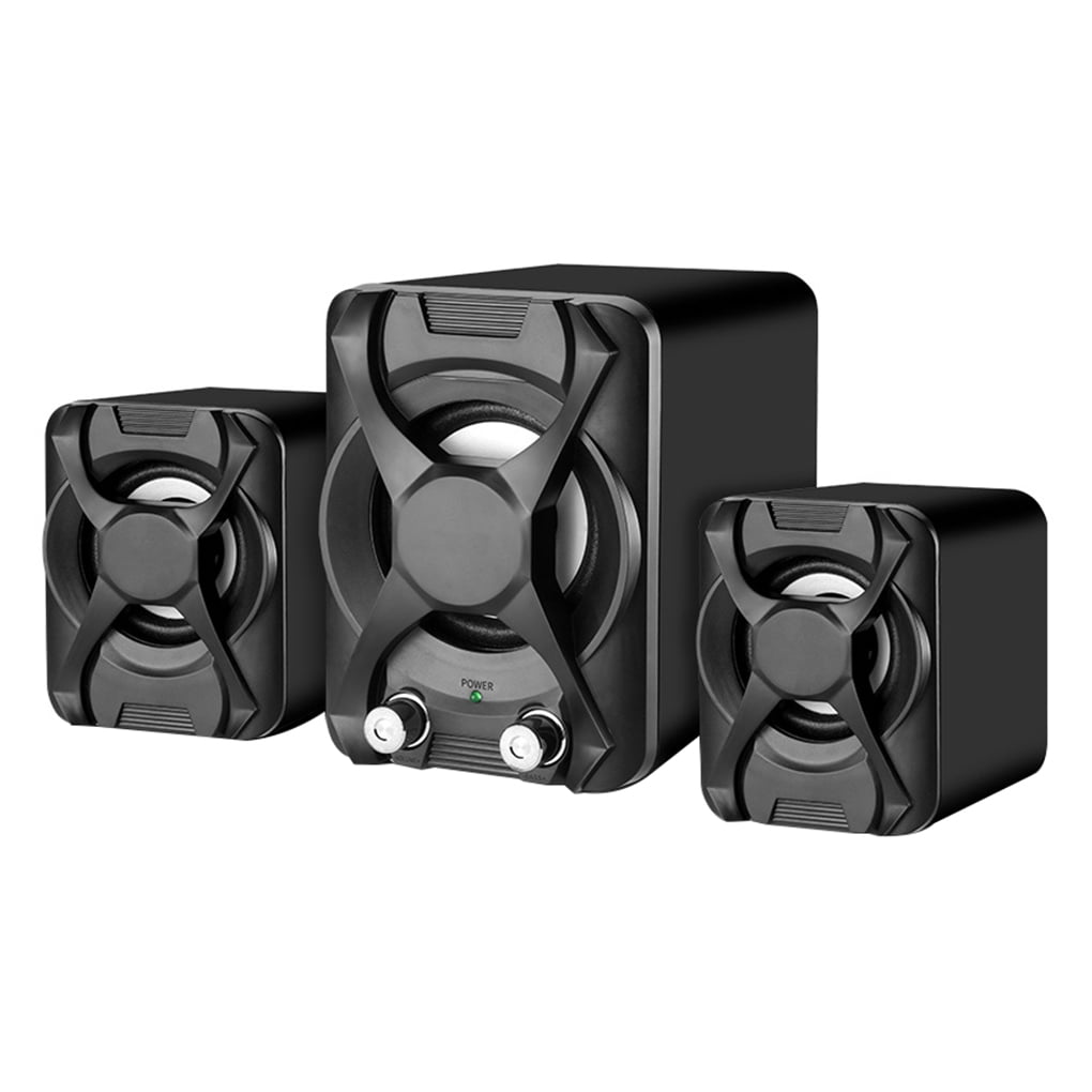 Ustyle 3PCS/Set Portable Speaker 3D Stereo PC Music USB Powered Desktop