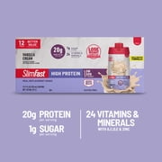 SlimFast High Protein 20g Ready To Drink Meal Replacement Shake Vanilla Cream, 11oz, 12ct