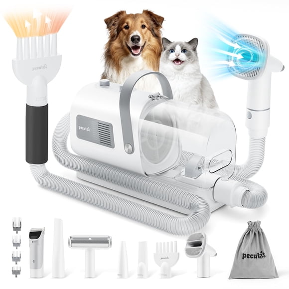 Kit 7 en 1 de aspiradora y secador para peluquería canina Pecute 110V