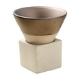 thumbnail image 5 of Ludlz 100ML Crude Pottery Funnel Coffee Cup with Base Heat-resistant Handmade Japanese Style Latte Cappuccino Tea Espresso Tapered Mug Birthday Gift, 5 of 8