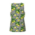 thumbnail image 5 of Xecao Lemons on Striped Men's Tank Top Workout Quick Dry Sleeveless Gym Jogging Muscle Shirts Summer Swim Beach Tops, 5 of 9