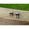 thumbnail image 6 of Genuine 925 Sterling Silver Stud Earrings For Women, Lapis Lazuli Natural Healing Gemstone Beautiful Handcrafted Statement Earrings, 6 of 6