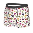 thumbnail image 5 of Goofa Tulips Flowers Printed Men's Boxer Briefs Underwear, Moisture-Wicking Underwear, Trunk,Soft and Breathable Cotton Underwear-, 5 of 9