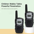 thumbnail image 3 of Radios para niños T-388 - Juego de 2 walkie talkies inalámbricos, color negro, ideal para juegos y comunicación entre padres e hijos (requiere 4 pilas AAA no incluidas), 3 of 7