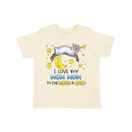 

Inktastic I Love my Mom Mom to the Moon and Back Cute Sheep Gift Toddler Boy or Toddler Girl T-Shirt