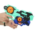 thumbnail image 4 of Juguete divertido para exteriores en la playa y la piscina para aventuras con salpicaduras Pistola de agua para niños de doble boquilla y largo alcance, 4 of 8