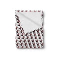 thumbnail image 2 of Guitar Soft Flannel Fleece Throw Blanket, Repeating Graphic Electric Guitars in Diagonal Order Rock Music Band Songs, Cozy Plush for Indoor and Outdoor Use, 70" x 90", Red Black White, by Ambesonne, 2 of 5