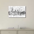thumbnail image 2 of wall26 - Black and White Big Ben and The London Eye with Watercolor Splotches - Canvas Art Home Art - 32x48 inches, 2 of 4
