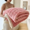 thumbnail image 3 of Large Fleece Throw Blanket Oversized Soft Warm Blanket for Couch Bed Decor Gift Home Travel Accessory(Pink), 3 of 6