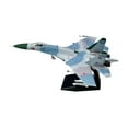 thumbnail image 4 of Modelo SU27 a escala 1:100, modelo de avión de aleación, juguete coleccionable, avión simulado para el hogar, dormitorio, aviación,, 4 of 9