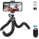 thumbnail image 1 of 1 trípode para teléfono, trípode portátil y flexible con control remoto inalámbrico y clip, soporte para trípode para teléfono celular para grabación de video, kit de selfie con trípode de esponja,, 1 of 5