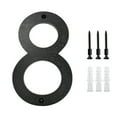 thumbnail image 2 of Dianhelloya Premium Durable ABS Plastic Modern Matte Black House Numbers with Rust-Proof Coating, Weather-Resistant Wall Mount Address Plaques for Home, Apartment, Mailbox, 2 of 8