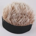 thumbnail image 3 of Gorro de pelo falso BuyWeekMX diadema peluca hombre algodón visera, 3 of 5