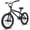 Charcoal Black, variant on Hykolity BMX Bike 20 inch Freestyle Cycling Trick Bicycle Street Bikes with 4 Pegs for Teenage Adults Men Women Beginners Full Suspension Black
