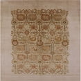 thumbnail image 1 of Ahgly Company Machine Washable Indoor Square Industrial Modern Light Brown Area Rugs, 4' Square, 1 of 7