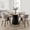 Gray, variant on IZXGS Dining Chairs Set of 2, Modern Upholstered Faux Leather Kitchen Chairs with Curved Back Metal Legs,Brown