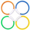 thumbnail image 2 of 4 Pack Underwater Pool Toys, Training Pool Diving Rings Swim Toys Dive Rings Diving Toys Kids Pool Toys For Fun Water Toys Games, 2 of 4