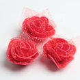 thumbnail image 3 of 50pcs Artificial Foam Mesh Rose Flower Heads For Wedding Crafts Decoration 4cm rojo, 3 of 9