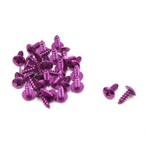 Unique Bargains 29 Pcs Universal Motorcycle Scooter Refit Round Cross Head Screws Bolts Purple